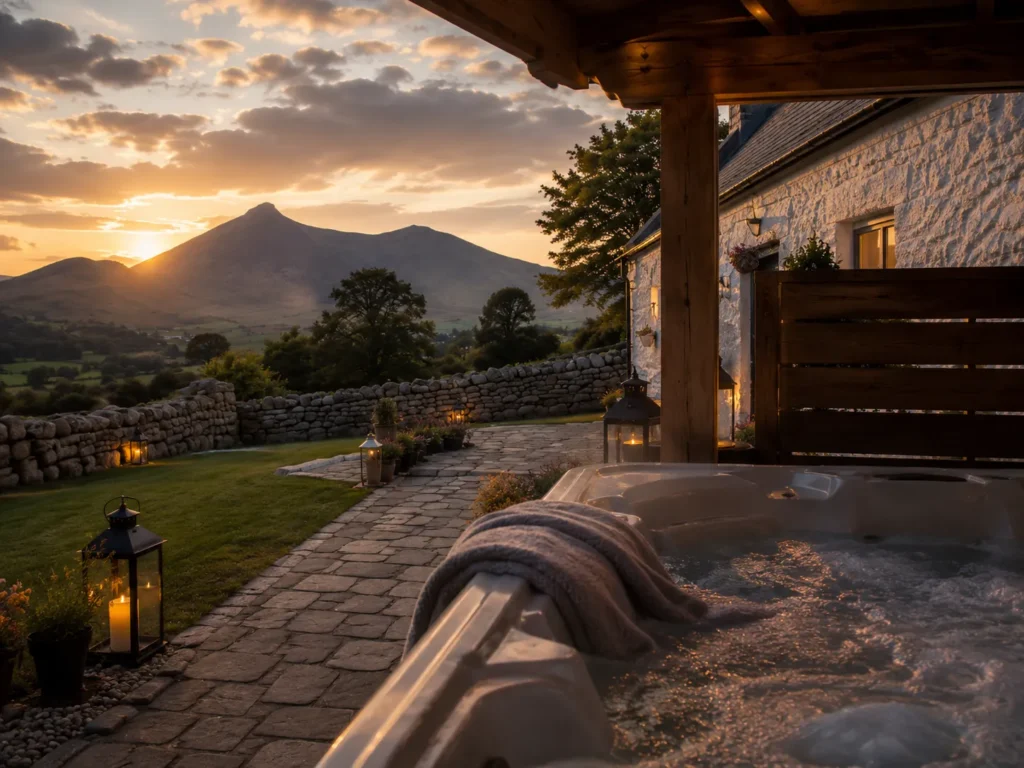 High Mourne House cottage at evening